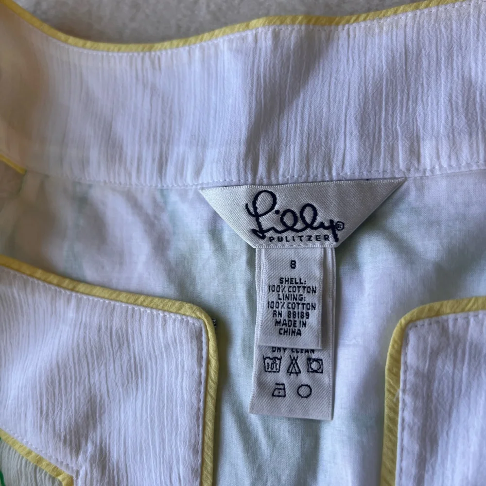 Lilly Pulitzer super cute and vibrant size 8 shift dress. 100% cotton - Picture 6 of 6